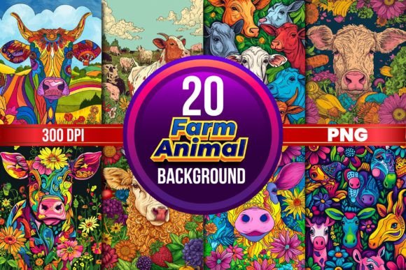 Download Farm Animal Background for Cover - Premium Bundle