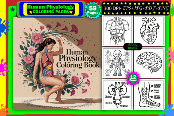 Download Human Physiology Coloring for Adults - Coloring for adults Collection