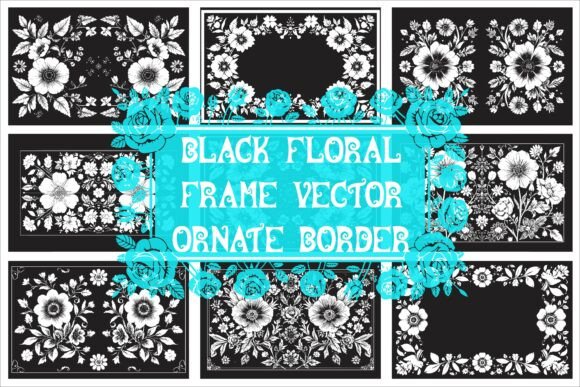Download Elegant Laser Cut Black and White Floral - Black and white Collection