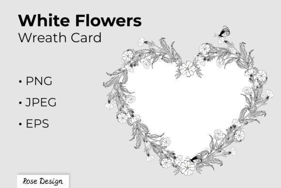 Download Black and White Campion Wildflower Frame - Black and white Collection
