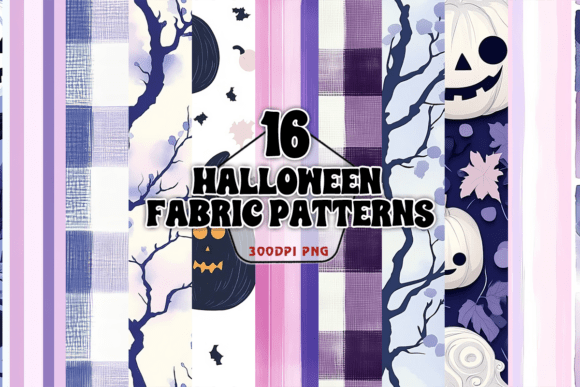 Download Halloween Fabric Patterns PNG - Halloween fabric Collection