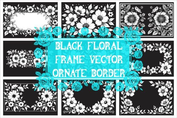 Download Elegant Laser Cut Black and White Floral - Black and white Collection