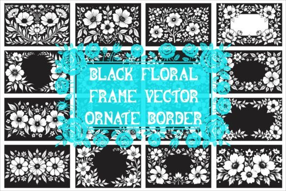 Download Elegant Laser Cut Black and White Floral - Black and white Collection
