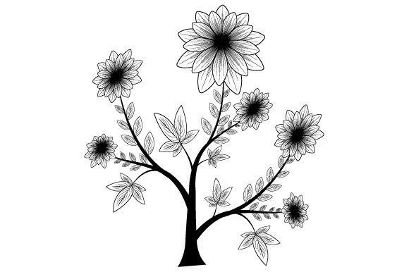 Download Black and White Flower - Black and white Collection