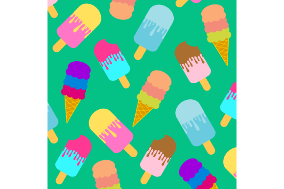Download Ice Cream Pattern, Cute Digital Paper - Cute digital paper Collection