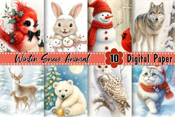 Download Winter Snow Animal Background - Premium Resources