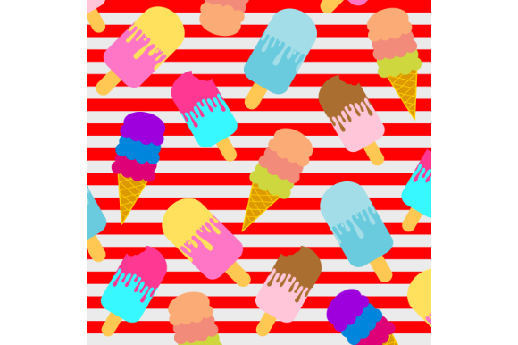 Download Ice Cream Pattern, Cute Digital Paper - Cute digital paper Collection