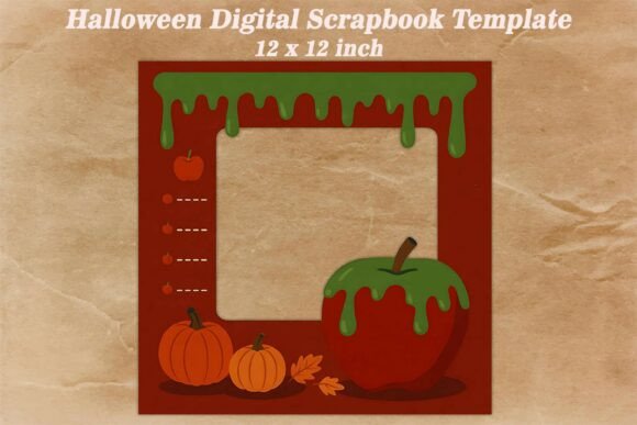 Download Halloween Digital Scrapbook Template - Halloween digital scrapbook Collection