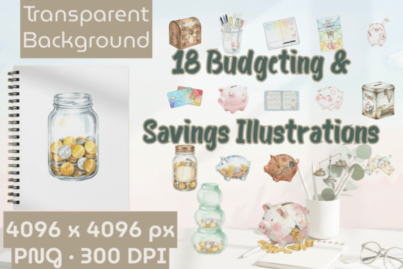 Download Watercolor Budget Planner Clipart PNG - Planner clipart Collection