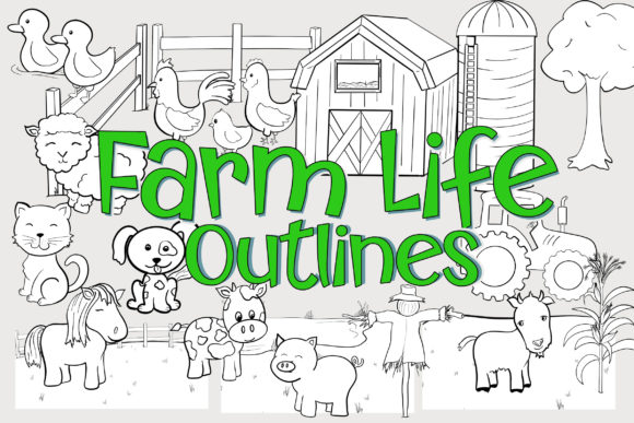 Download Farm Animal Black and White Clipart - Black and white Collection