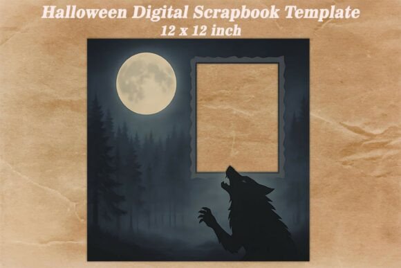 Download Halloween Digital Scrapbook Template - Halloween digital scrapbook Collection
